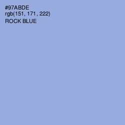#97ABDE - Rock Blue Color Image